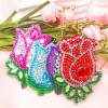 4pcs Flowers Keychains