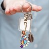 4pcs Keychain Feet Keyring