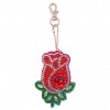 4pcs Flowers Keychains