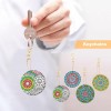 4pcs Bag Pendant Mandala Keychains