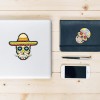 DIY Stickers - 5Pcs Five-Color Skull