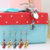 5pcs Paintng Musical Notes Key Chains