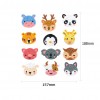 DIY Stickers - 12Pcs Animal Avatar