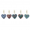 5pcs Love Heart Keychain Pendant