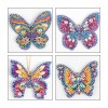 4pcs Butterfly Special Key Chain Key Ring