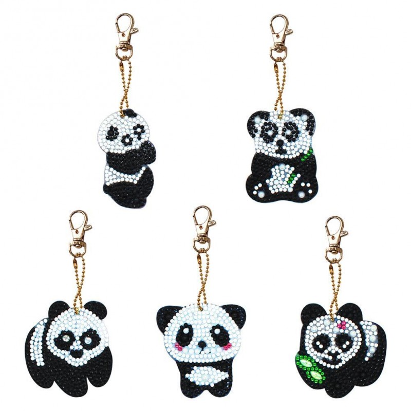 5pcs Panda Type Keyc...