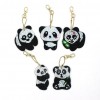 5pcs Panda Type Keychain Special Shape