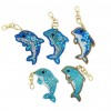 5pcs Dolphin Shape Key Chains Special Shape