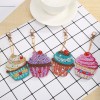 4pcs Cupcake Keychains