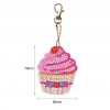 4pcs Cupcake Keychains