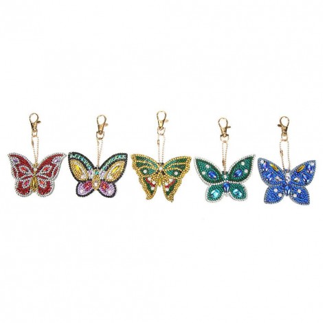 5pcs Butterfly Keychain