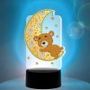 LED Light Moon Bear Night Lamp Ornament