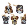 5pcs Dog Shape Key Chain Special Shape