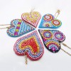 5pcs/set Love Heart Keychain Key Ring