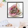 Mouse - 14CT Counted Cross Stitch - 26x26cm