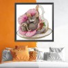 Mouse - 14CT Counted Cross Stitch - 26x26cm
