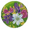 Flowers - 11CT Stamped Cross Stitch - 36x36cm
