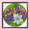 Flowers - 11CT Stamped Cross Stitch - 36x36cm
