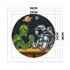 Aliens Astronaut - 11CT Stamped Cross Stitch - 36x36cm