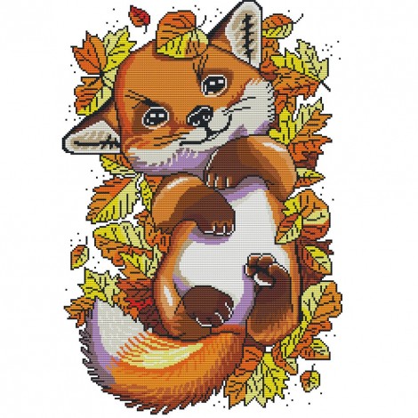 Fox - 11CT Stamped Cross Stitch - 48x65cm