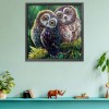 Owl Birds - 11CT Stamped Cross Stitch - 48x48cm