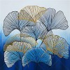 Ginkgo Leaf - 11CT Stamped Cross Stitch - 48x48cm