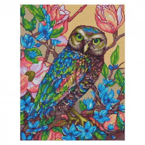 Owl - 11CT Stamped Cross Stitch - 40x50cm