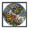 Butterfly Flowers - 11CT Stamped Cross Stitch - 36x36cm