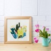 Cactus Art - Cross Stitch - 30x30cm