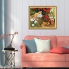 Kitten in the garden - 14CT Stamped Cross Stitch - 57x47cm