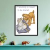 Animal - 14CT Stamped Cross Stitch - 26x32cm