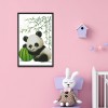 Baby Panda - 14CT Stamped Cross Stitch - 33x43cm
