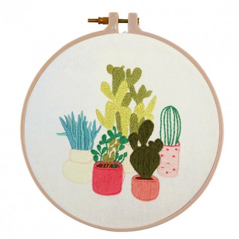 Cactus Plants - Cross Stitch - 30x30cm