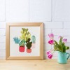Cactus Plants - Cross Stitch - 30x30cm