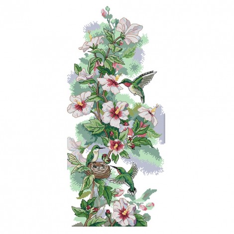 DIY Needlework 11CT Ornaments Stamped Canvas Kit Cross Stitch (D120 Bird)