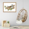 Bird on branch - 14CT Stamped Cross Stitch - 35x27cm