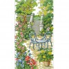 Garden Stairs - 14CT Stamped Cross Stitch - 45x28cm