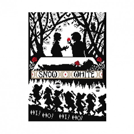 Snow White and the Seven Dwarfs - 14CT Stamped Cross Stitch - 43*32cm