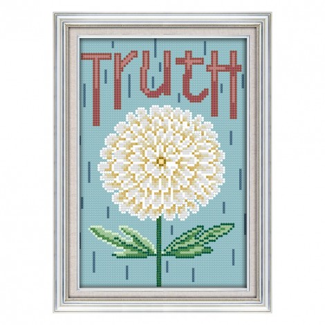 Truth - 14CT Stamped Cross Stitch - 26x18cm