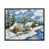 Winter Fairy House - 14CT Stamped Cross Stitch - 29*22cm