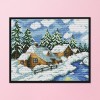 Winter Fairy House - 14CT Stamped Cross Stitch - 29*22cm
