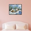 Winter Fairy House - 14CT Stamped Cross Stitch - 29*22cm
