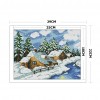 Winter Fairy House - 14CT Stamped Cross Stitch - 29*22cm