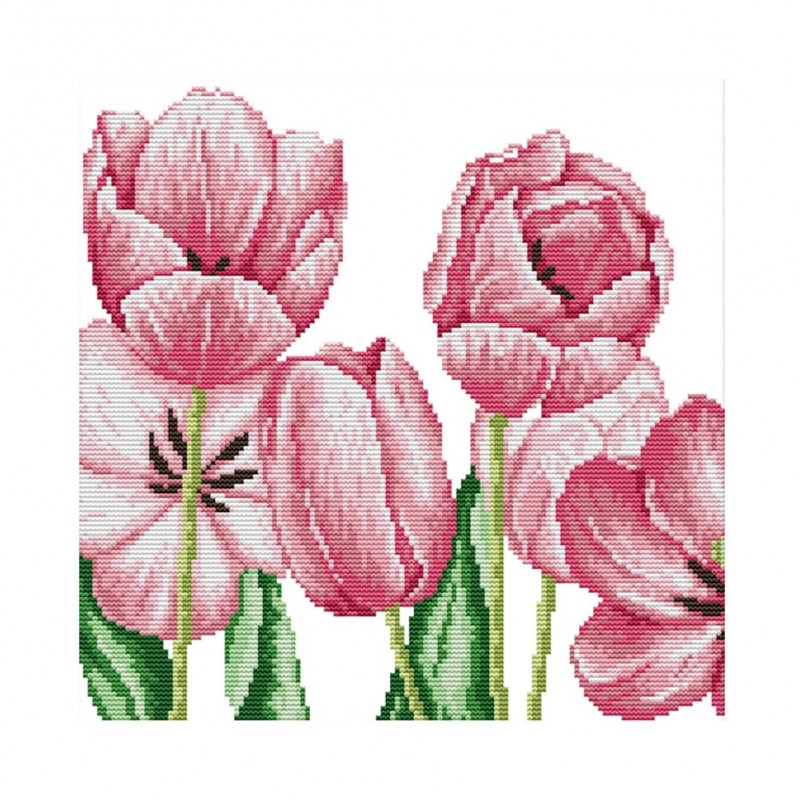Pink tulip - 14CT St...