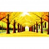 Autumn Scenery - 11CT Stamped Cross Stitch - 70x40cm