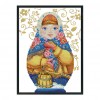 14CT Stamped Cross Stitch Kits DIY Russian Doll Printed Needlework (C218)