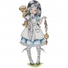 Alice - 14CT Stamped Cross Stitch - 35*17cm