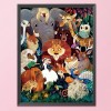 11CT Stamped Cross Stitch Kits DIY Animals Needlework Embroidery Decor (A)
