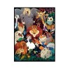 11CT Stamped Cross Stitch Kits DIY Animals Needlework Embroidery Decor (A)