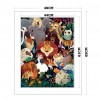 11CT Stamped Cross Stitch Kits DIY Animals Needlework Embroidery Decor (A)